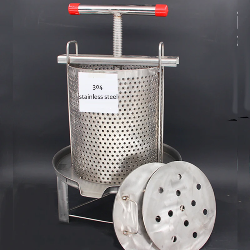 Honey Press Machine 304 Stainless Steel Small Wax Press Household Wax Press Juicer Leaking Honey Pan