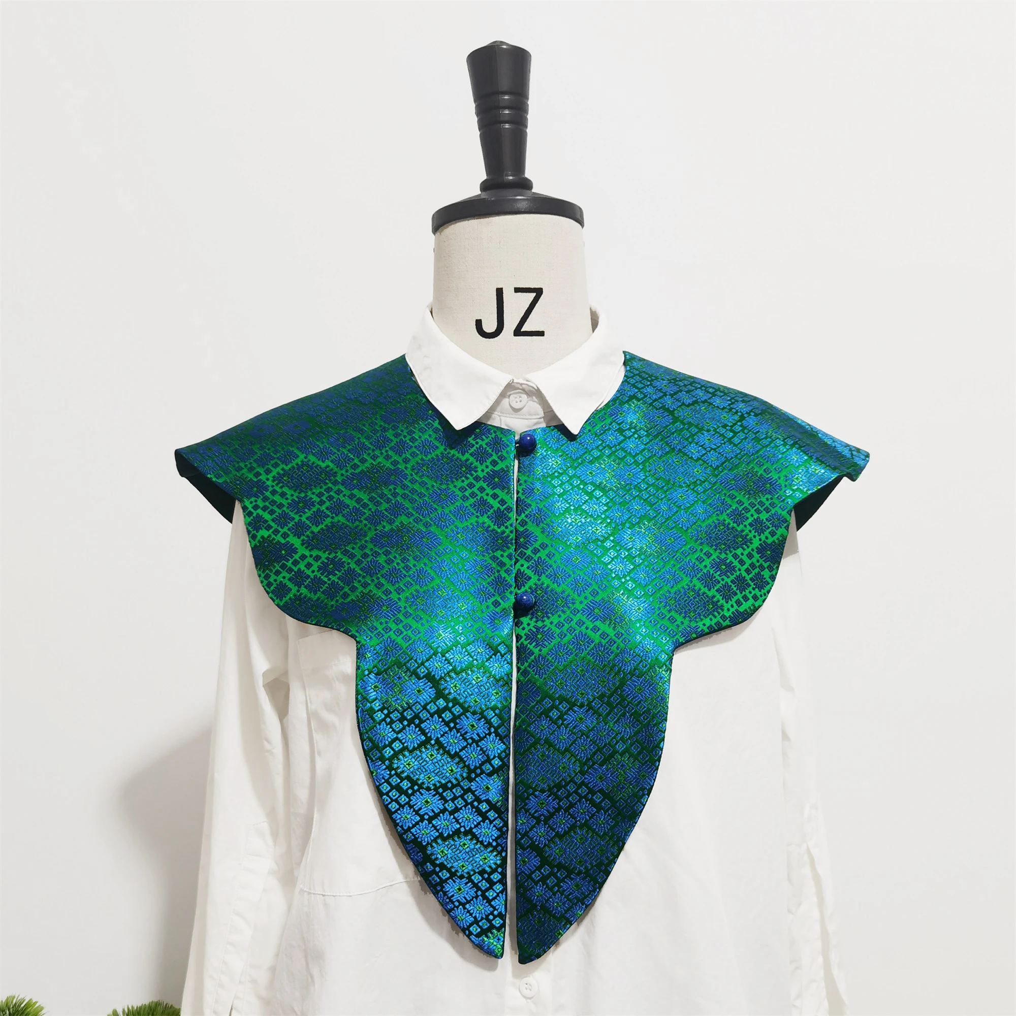 ele-blue-peaco-collarl-irt-chinese-sle-irt-frontal-decorative-irt-vintage-cloud-oulder-wind-irt