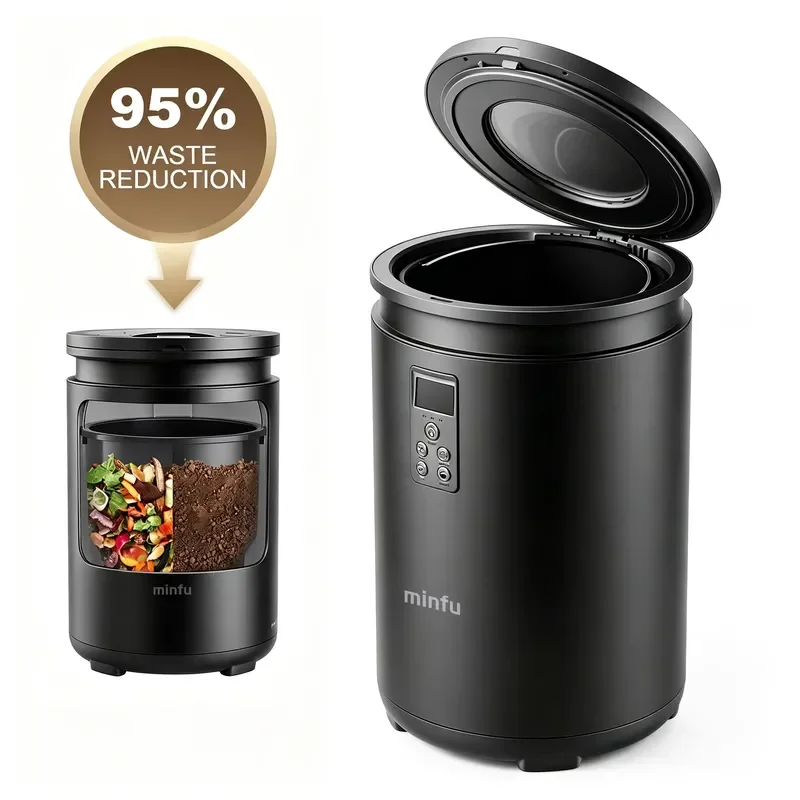 Electric Kitchen Composter 4.5L Batch Feed 700W Auto Composting Food Waste Recycler Home Kitchen Appliance