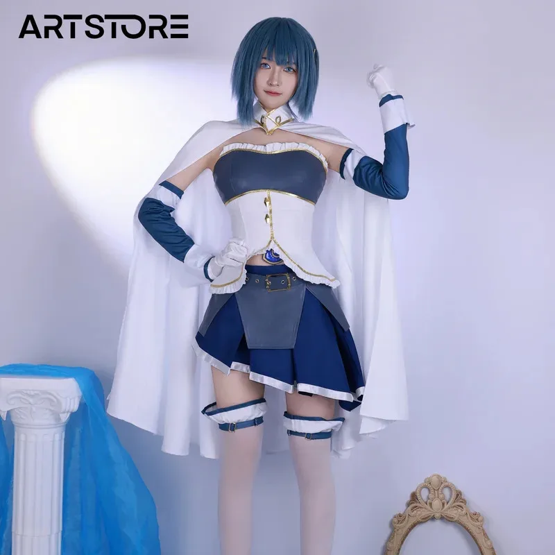 AIAI 2025Game Puella Magi Madoka Magica Miki Sayaka Cosplay Costume Role Play Comic Con Dress Hallowmas Party Wigs Anime Prop