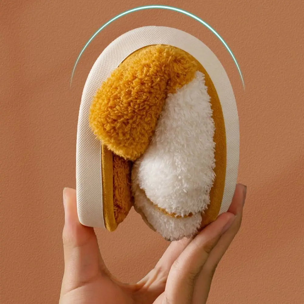 Casual Kitty Plush Cat Paw Slippers Soft Cute Cat Claw Slippers Animal Creative Winter Fluffy Slides Men