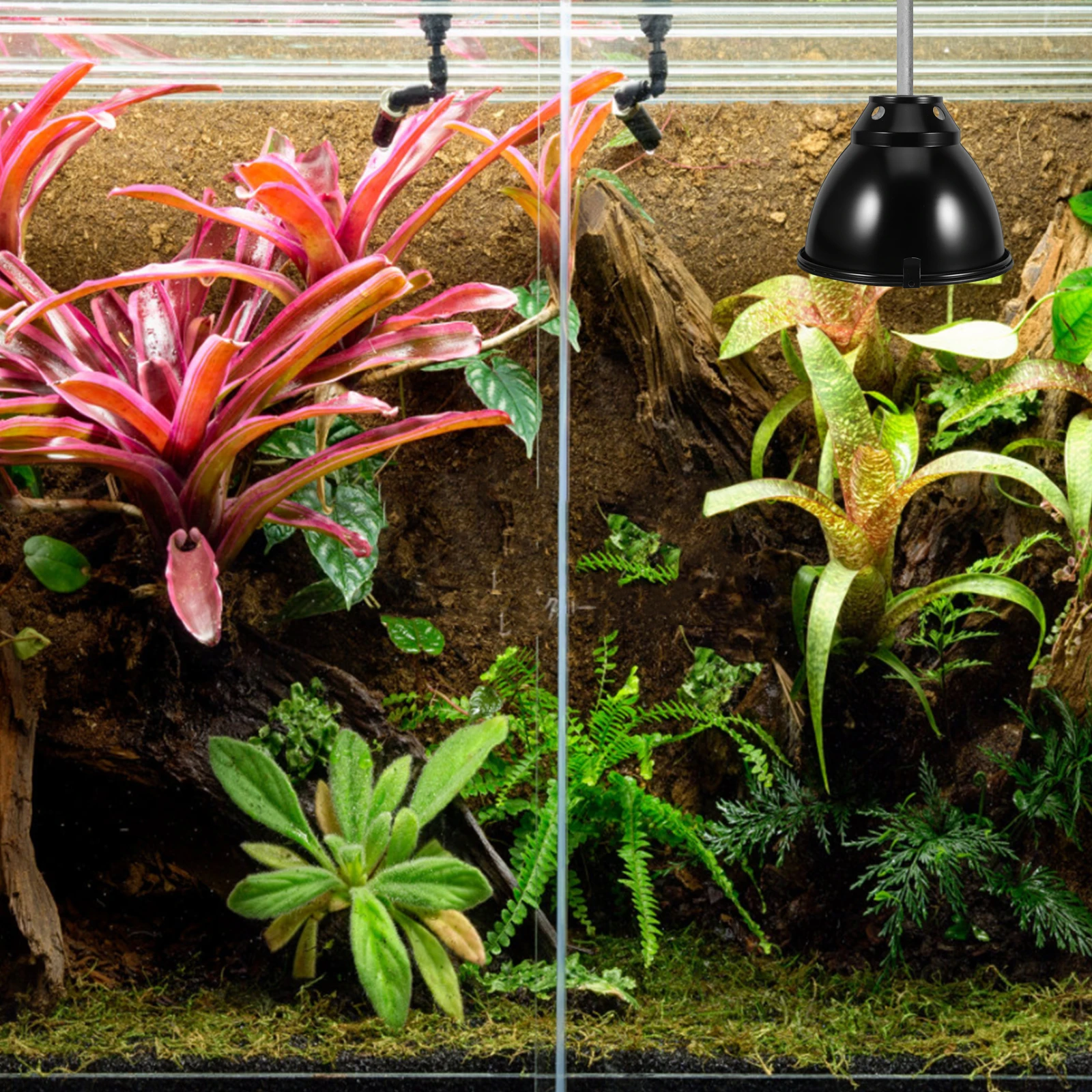 

1 Set Aluminum Reptile Heat Lamp Cover Anti-Scald Dome Light Guard For Breeding Boxes Reptile Lamp Shade Heating Protection Pet