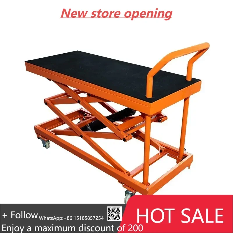 전동 리프팅 스툴 유압 플랫폼 트럭 트롤리 시저형 작업대 소형 벽돌공사 실내 장식
