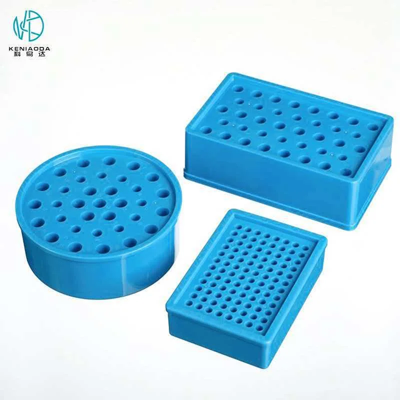 PCR-Cooler PCR Accessories Round Multipurpose Low Temperature PCR Holder With Liquid For 1.5ml / 2ml Cooling Centrifuge Tube Box