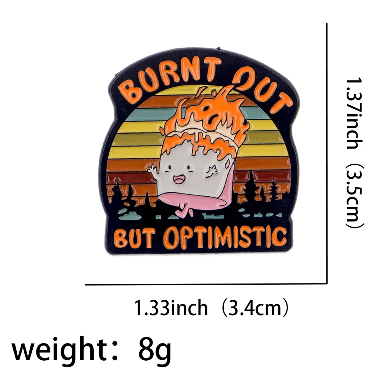 Fire Badges Enamel Pin Brooches for Women Men Fashion Jewelry Lapel Pins Cosplay Accessories Backpack Decor Toys Gift Quotes view 2