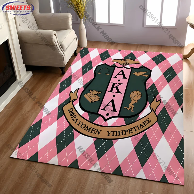 Alfombra con Estampado Temático AKA para Sala de Estar, Dormitorio, Sofá, Alfombra Decorativa de Gran Área, Antideslizante, Cómoda, Regalo para Hija, Esposa, Madre, Amiga
