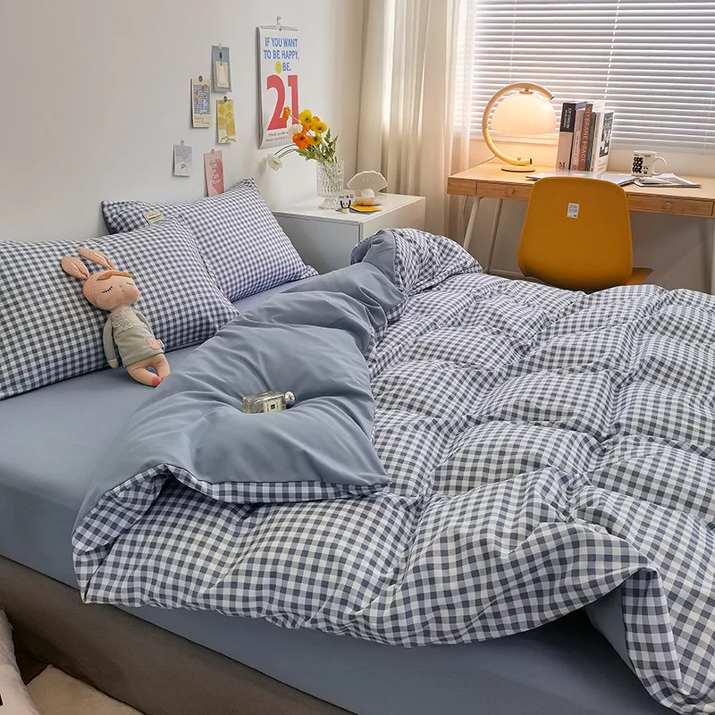 Bed Linen Sheets 2 Bedroom Comforter Sets Duvet Cover Bedding Student Dormitory Three-piece Bedding Pure Cotton Four-piece Set