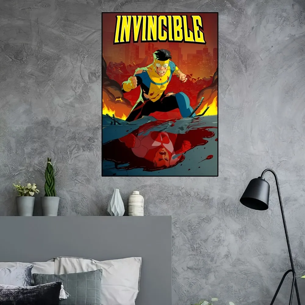 I-Invincible Cartoon Poster Home Room Decor Aesthetic Art Wall Painting Stickers