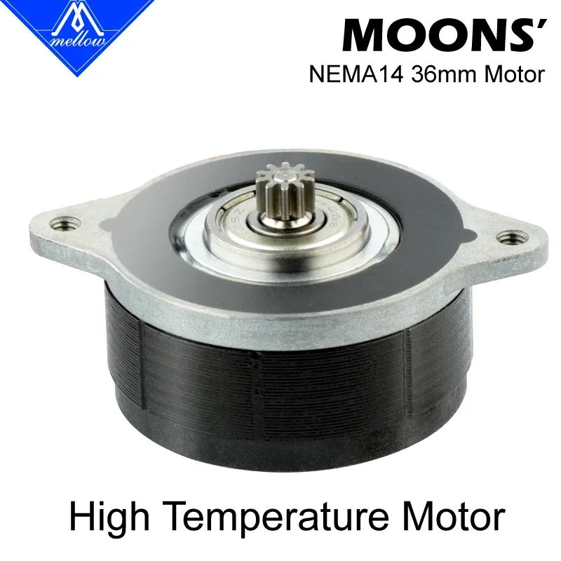 

Mellow Customized High Temperature MOONS NEMA14 36mm Motor For Orbiter Extruder / Sherpa Mini Extruder /Galileo Voron 2.4