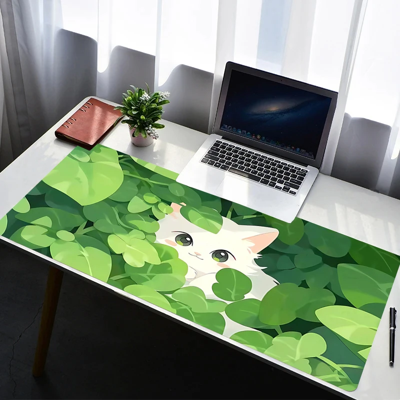 

Mouse Pad PC Accessories Mousepad Rubber Gaming Mats Non Slip Extended Pad Flower Cats Computer Gamer Mouse Mat Office Desk Mat