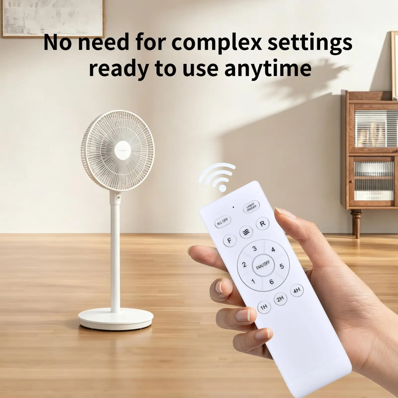 1/2Pcs Universal Ceiling Remote Control 6- Function Compatible With Most Fan Light Kits Ceiling Fan Remote Replacement