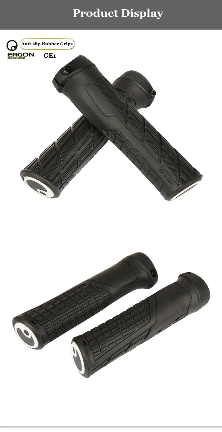 ERGON Fahrradgriffe aus Gummi, MTB-Griffe mit Klemmhalterung, Ergonomisch, Rutschfest, Stoßdämpfend, Lock-On-Enden, Mountainbike-Griffe – Detail 29