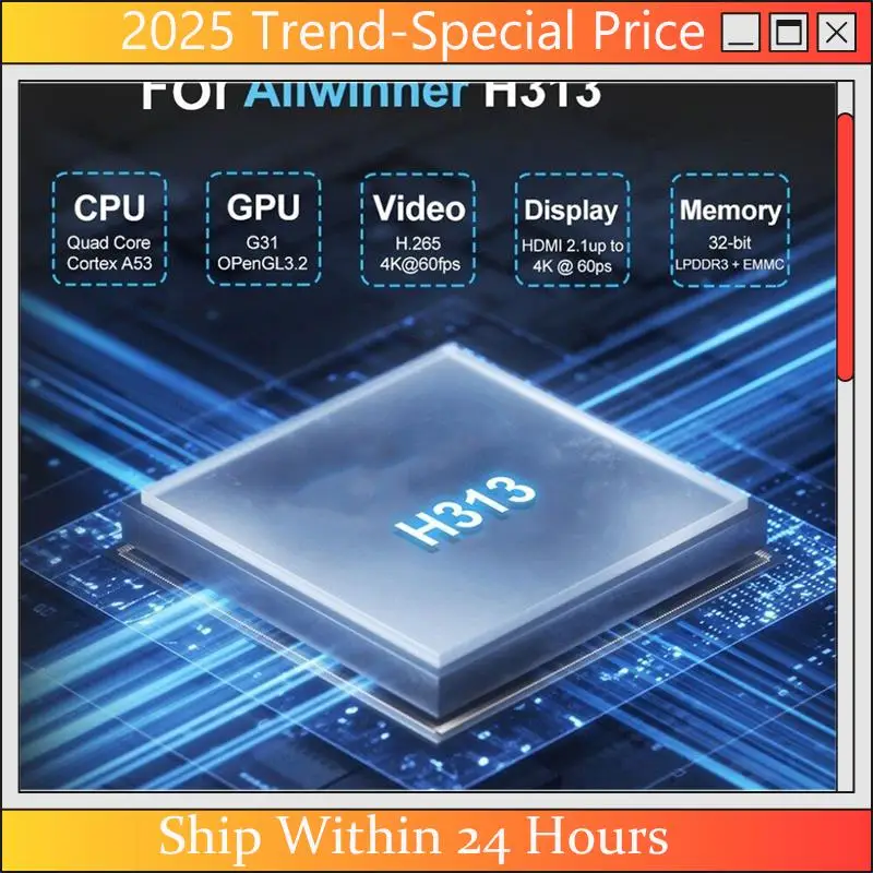 CHYY Top XS97 S3 Smart TV Stick Set Top Box H313 Internet HDTV 4K HDR TV Receiver 2.4G 5.8G Wireless Wifi Android 10 Media Playe
