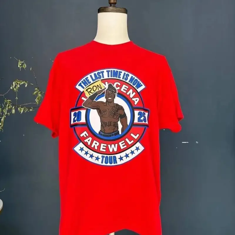 Camiseta roja de doble cara para hombre R Truth Ron Cena USA