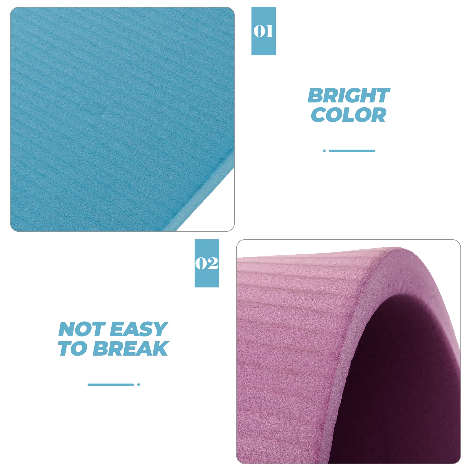 

2Pcs Non Slip Knee Pad Cushion Comfortable Yoga Kneeling Mat Support Protector for Exercise Fitness Pilates Sitting Pad