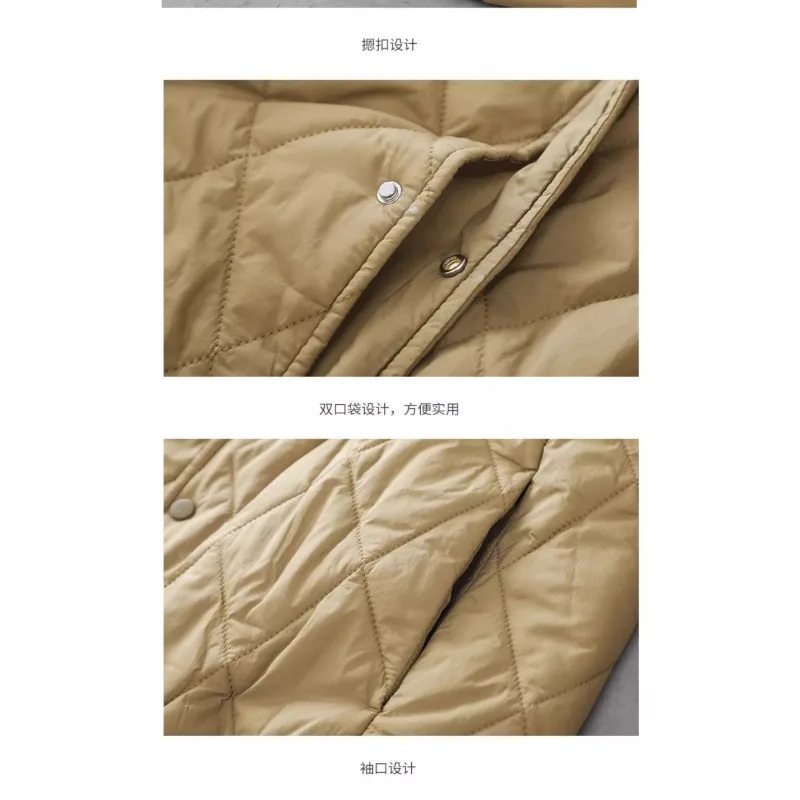 سترة قطنية منقوشة من الماس من Maillard للرجال سترة قطنية خفيفة للشتاء سميكة ودافئة للرجال #5