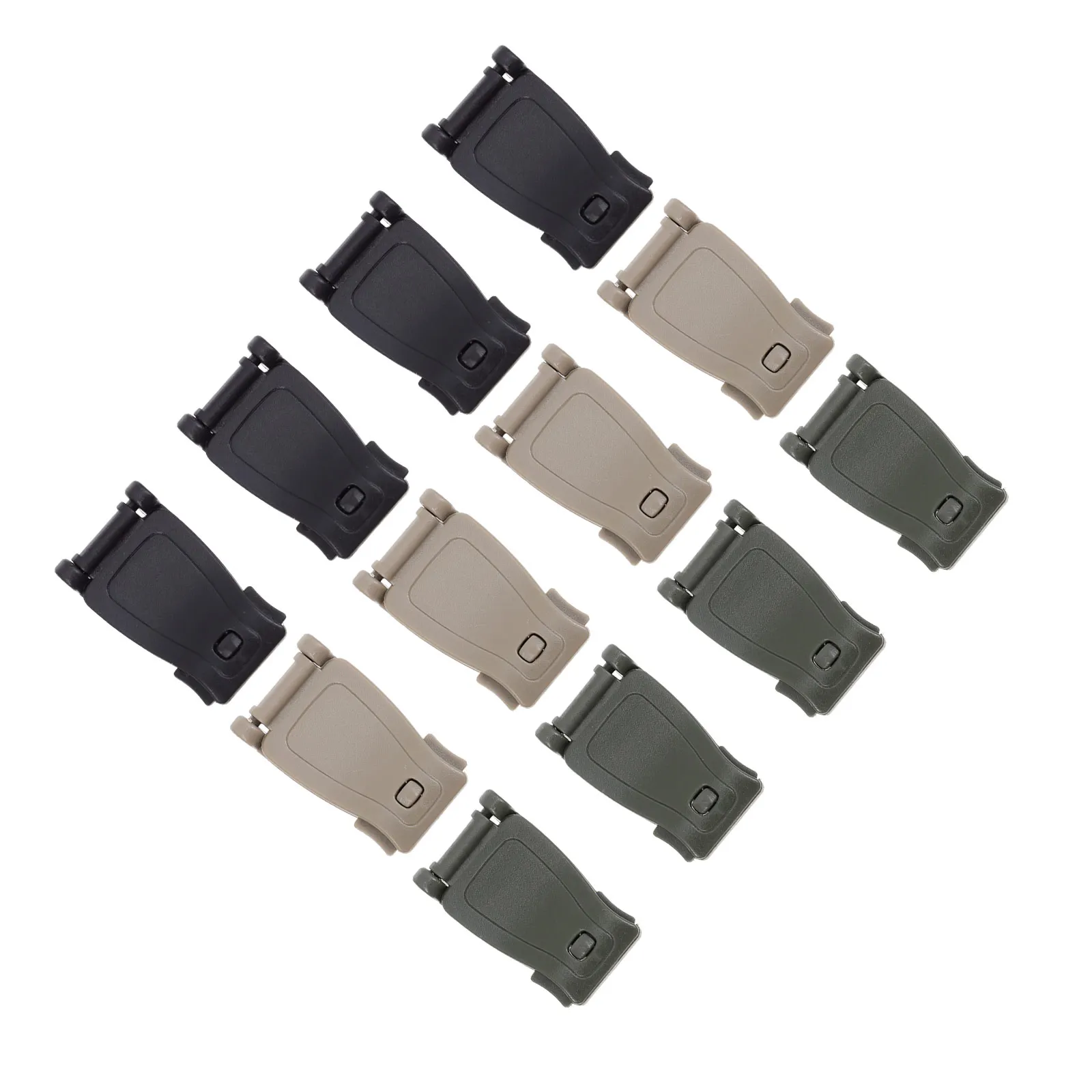 

12pcs Webbing Connecting Knapsack Fixing Buckle Backpack Hanging Buckle For Bag Outdoor Use Hunting Bag Accessories