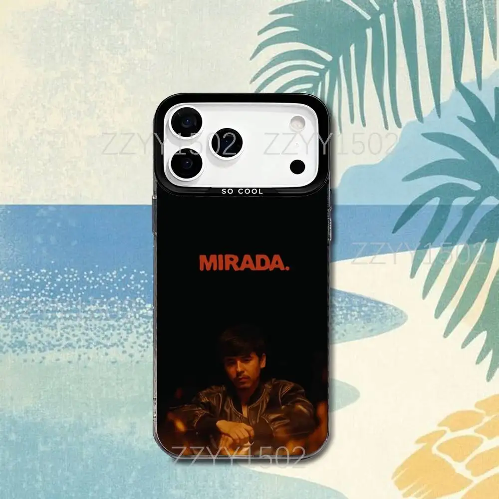 حافظة هاتف I-Ivan C-Cornejo Mirada لهاتف iPhone 17,16,15,14,13,12,X,8,Pro,Max,Plus,SE4,Air, Mini HD Black IMD Matte