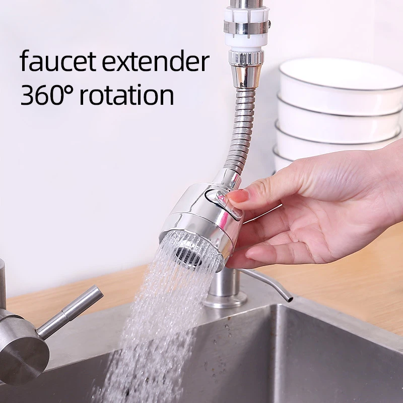 Water Tap Bubbler Extender 360 Rotate Kitchen Faucet Nozzle Aerator Water Saving Filter Spout Connector Bathroom Shower Head