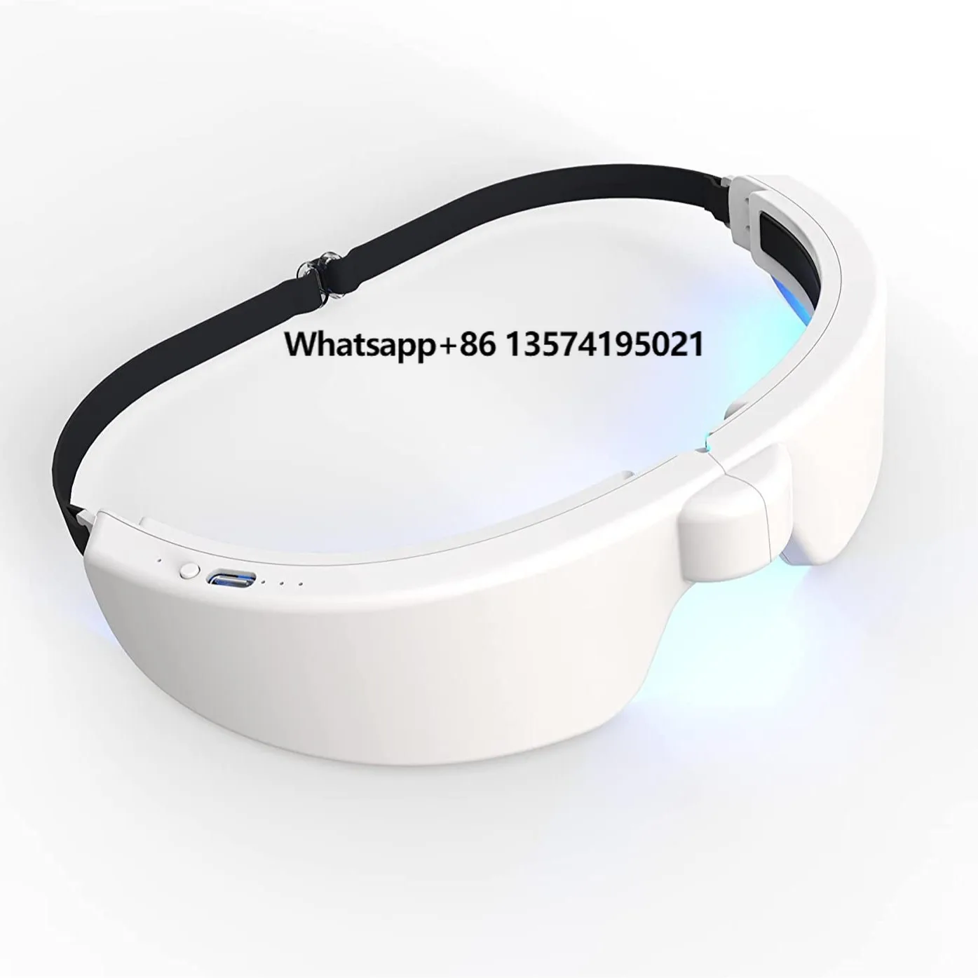 Blue Light Therapy Glasses Wearable 480nm Blue Light Therapy Glasses for Sleep Better Boost Energy Wellness Improve Mood