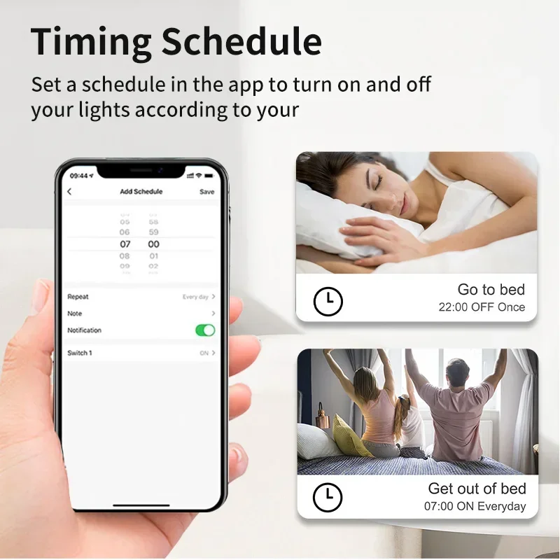 TNCE Tuya MiNi Breaker Switch 16A,WiFi Relay Timer Wireless Control,Smart Life APP Remote Control Voice With Alexa Google Home