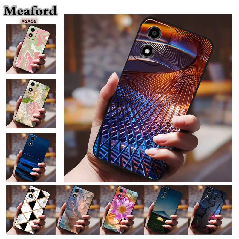 TPU Soft Case For Moto E14 Silicone Cover Phone Case for Motorola Moto E 14 E14 4G Colour Fashion Girly Shield Funda Coque Shell