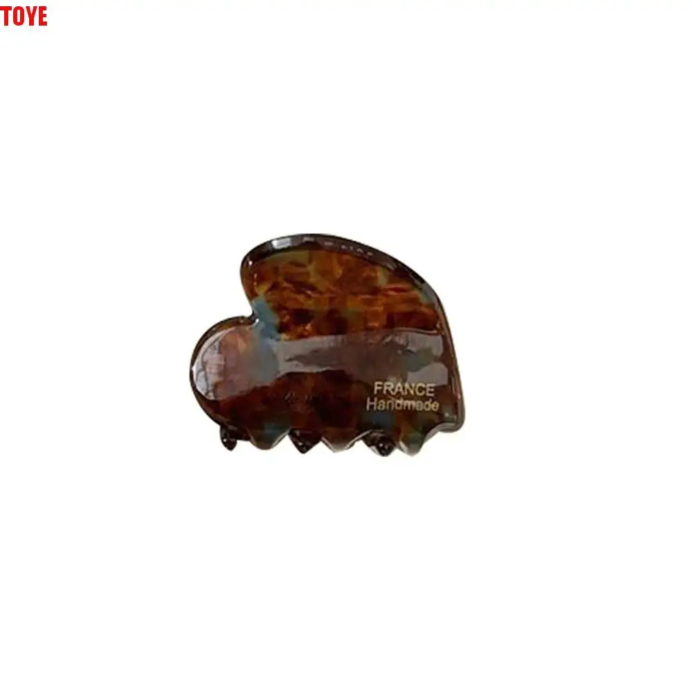

Cute Acetic Acid Love Heart Hair Claw Side Clip Barrettes Mini Hair Claw Hair Accessories Y2K Hair Grab Clip Party