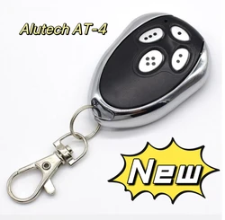 For Alutech AT-4 remote control compatible with AR-1-500 AN-Motors ASG1000 Keychain Rolling Code 433MHz garage door openers