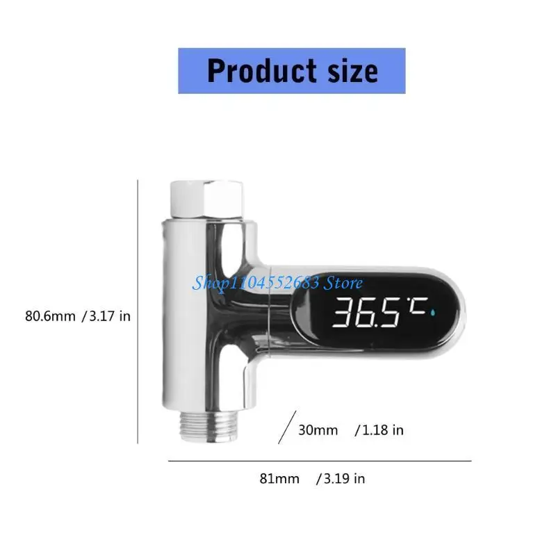 Thermomètres douche à LED Y6gd Thermomètres douche LED 360 Rotation LED pour une précise température