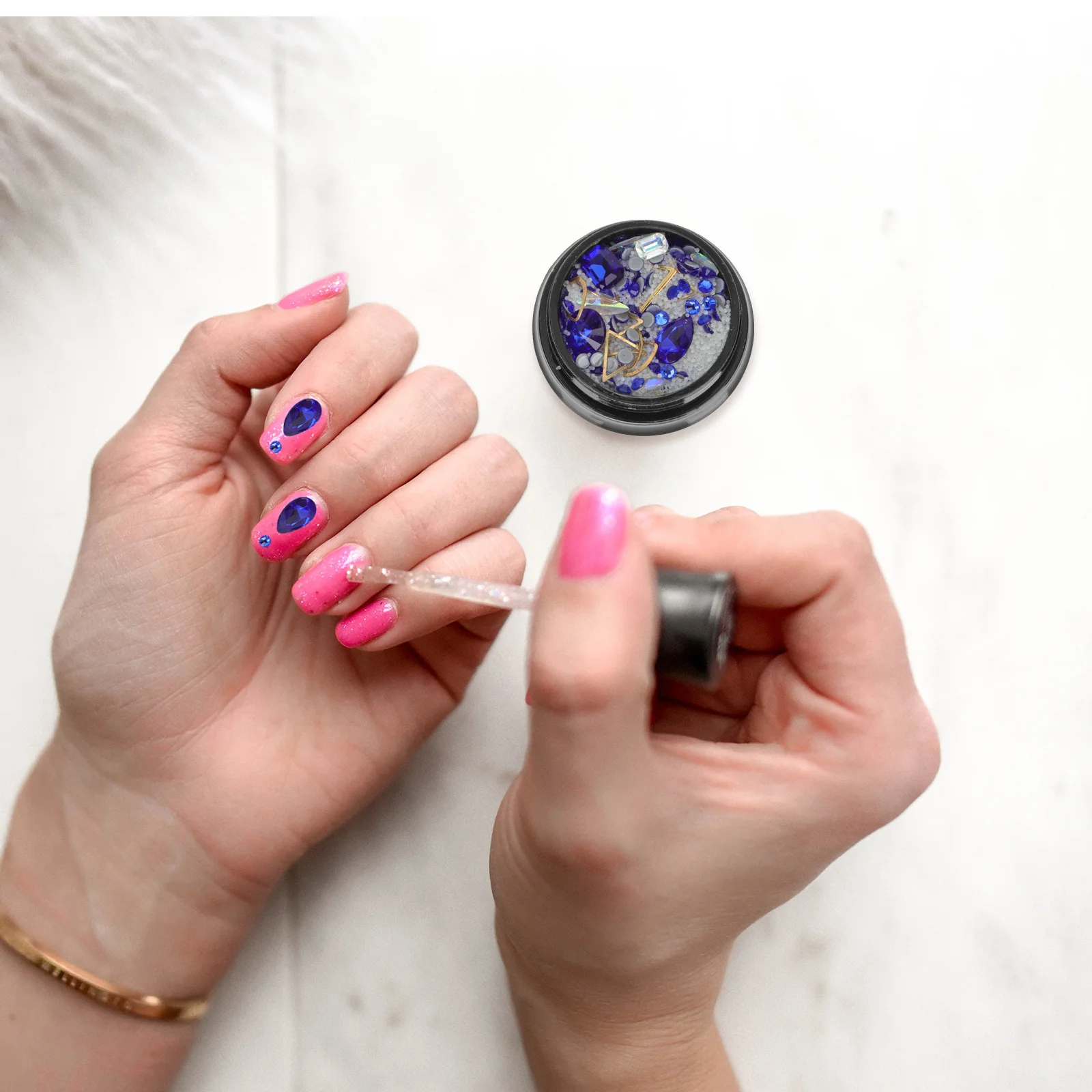 

2 Boxes Water Drill Nail Art DIY Decor Manicure Diamond Accessory Delicate Small Adornment for Women Girls Fashion Unique Charm