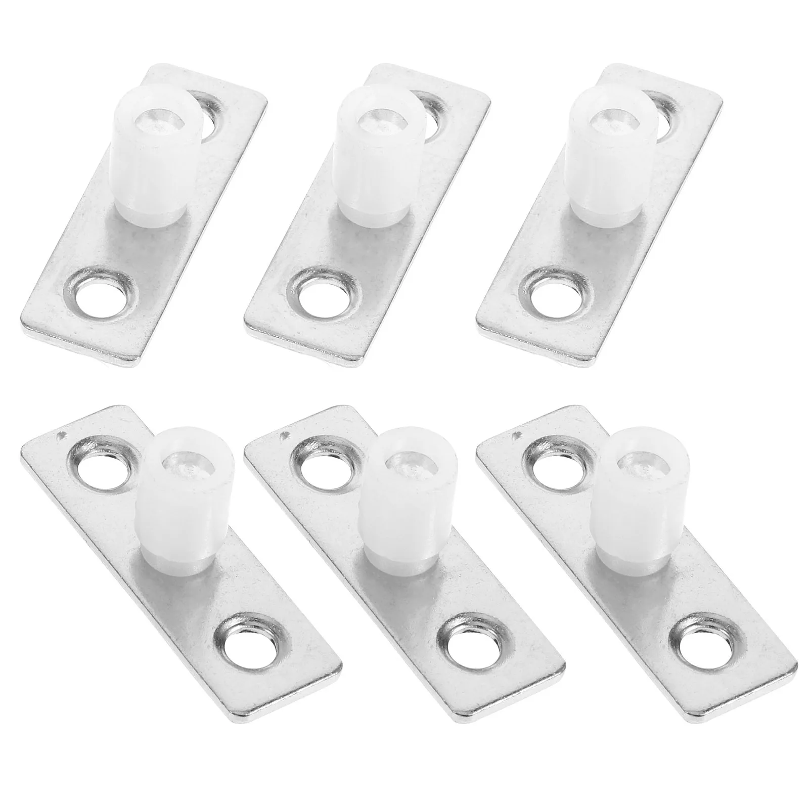 

6Pcs Sliding Door Floor Guides Heavy Duty Stainless Steel Smooth Quiet Operation for Barn Closet Doors Bottom Track Hardware