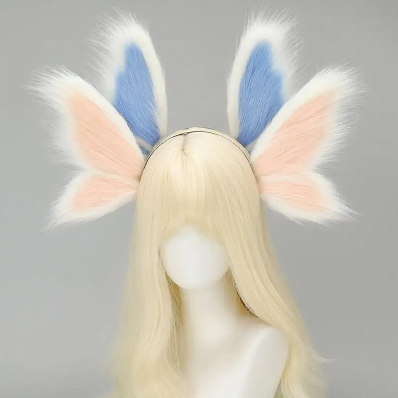 2025 New Animal Ears 헤드 밴드 헤어 밴드 엘프 귀는 크리스마스 할로윈 코스프레 파티 나비 헤드 밴드를위한 헤어 액세서리