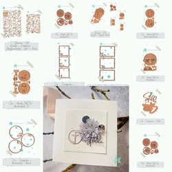 Hand Love Circle 2025 New Metal Cutting Dies For Diy Scrapbooking Crafts Maker Photo Album Template Handmade Decoration