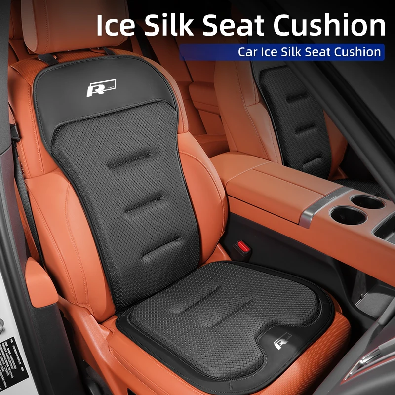 

Car Seat Cushion Backrest Breathable Ice Silk Pad Interior Accessories For Volkswagen VW Tiguan CC Jetta Polo Golf Passat T-ROC