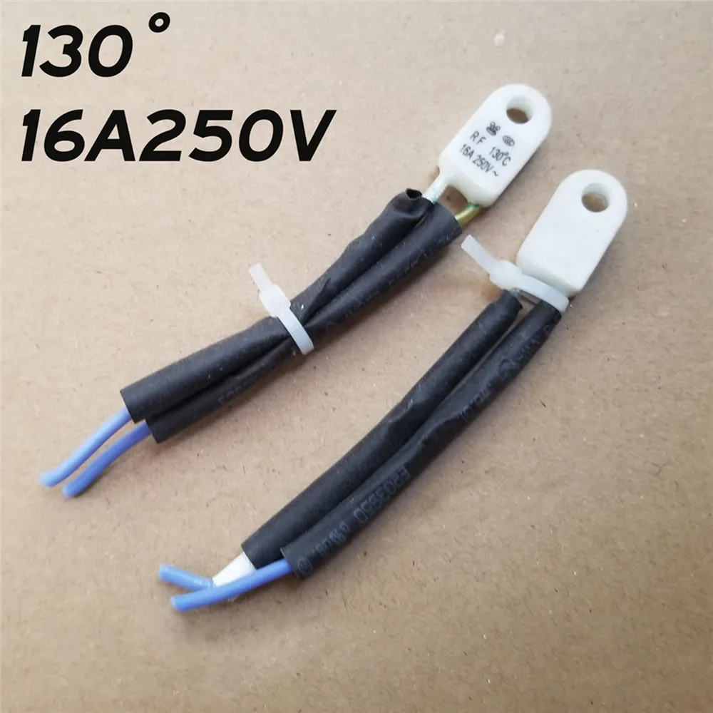 2/ 3pcs Universal 250V 16A Thermal Fuse Link RF130 ° Temperature Fuse Electric Oil Heater Fuse Accessories