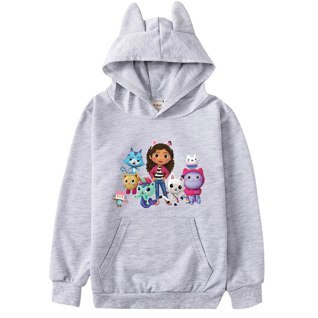Gabby Style Hoodie kids cartoon jumper Toddler Girls Gaby Chat Clothes Baby Boys Long Sleeve Sweatshirts Children\'s Clothing