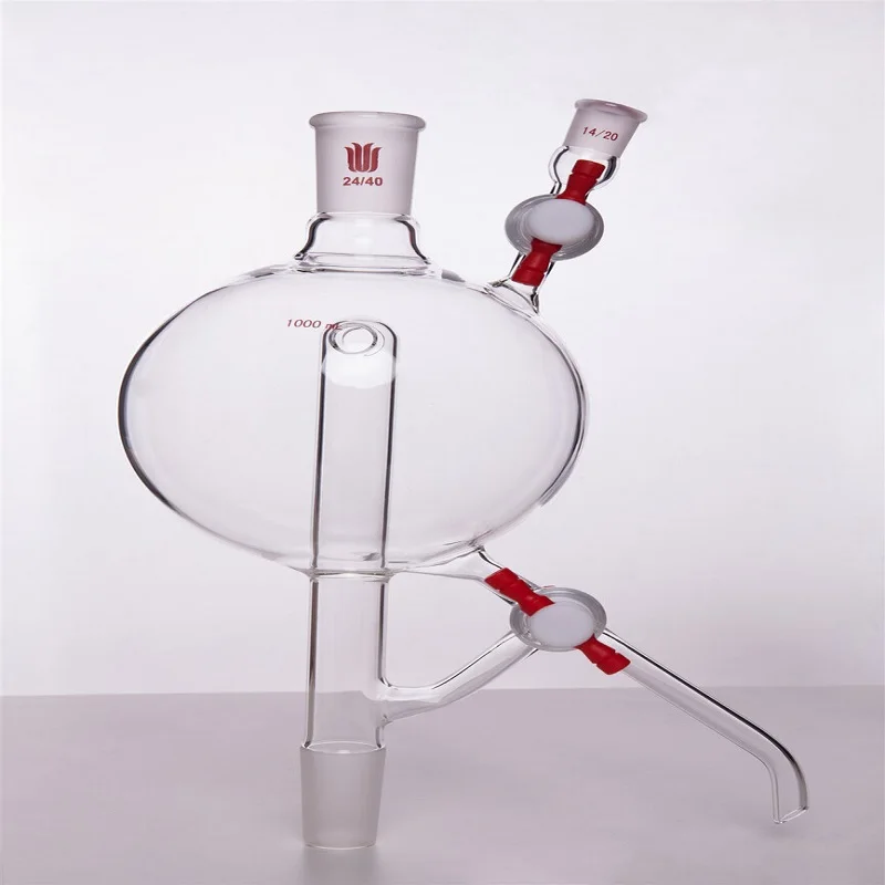 SYNTHWARE Solvent distillation head, SOLVENT STILL HEAD, Capacity 500mL 1000mL, Borosilicate glass, S23