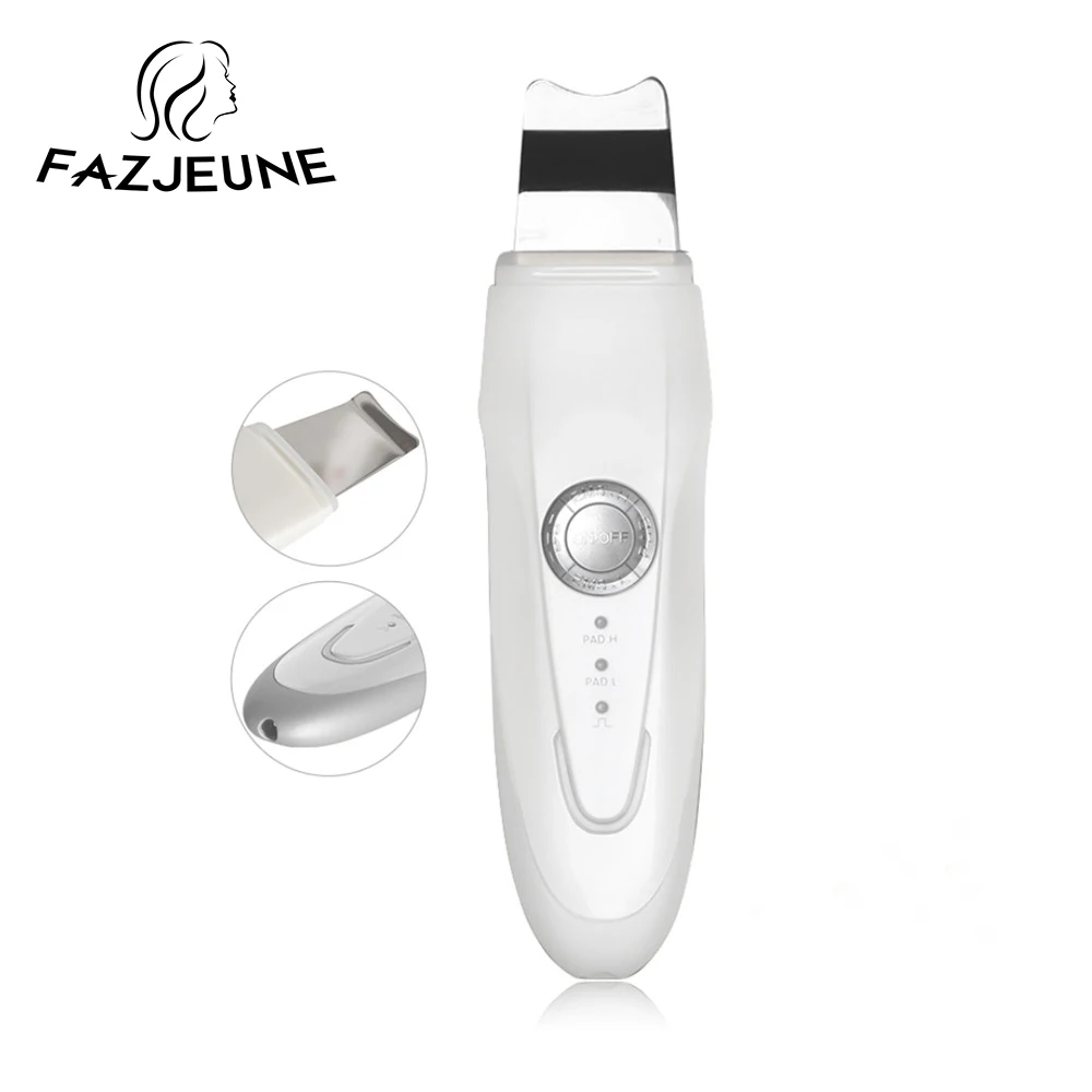 Skin Scrubber Ultrasonic Deep Face Clean Machine EMS Beauty Device Exfoliating Remove Blackhead Skin Care Scrubber Lift Machine