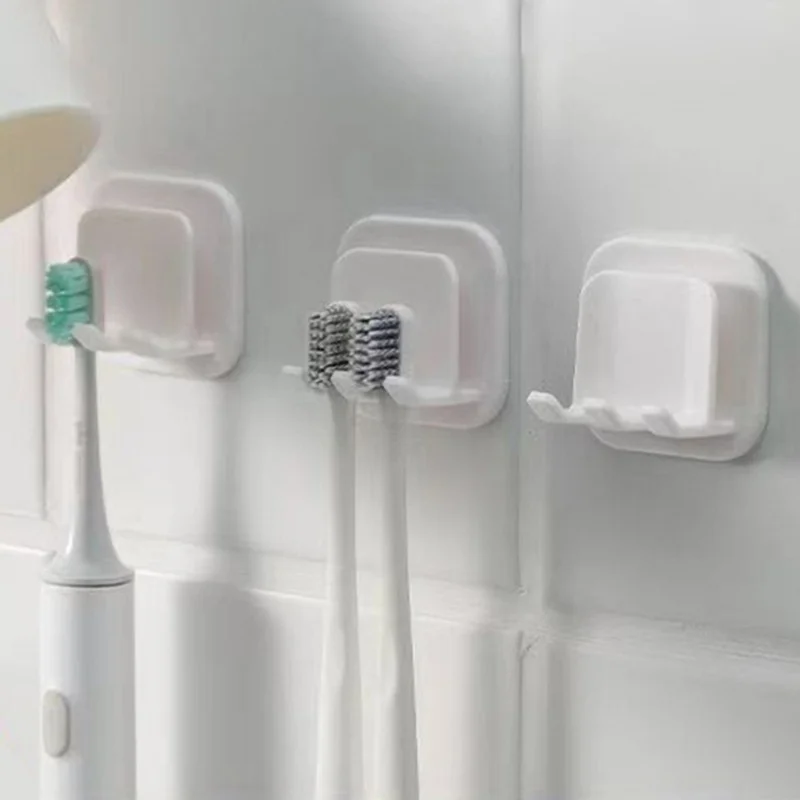 Toothbrush Storage Rack Wall-mounted Non-perforated Moisture-proof Waterproof Home Toilet Toothbrush Holder Bathroom Accessories