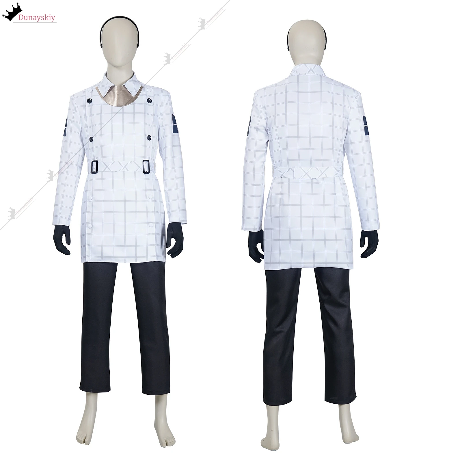 เกม Metaphor ReFantazio จะกัปตันเดินทางเด็กคอสเพลย์เครื่องแต่งกาย Gingham ชุดชายชุดวิกผมอุปกรณ์เสริมอะนิเมะ Party Roleplay