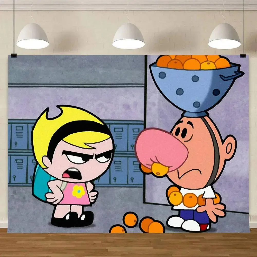 As aventuras billy e mandy decoração fundo tapeçaria fotografia pano de fundo equipamento estúdio decoração para casa acessórios