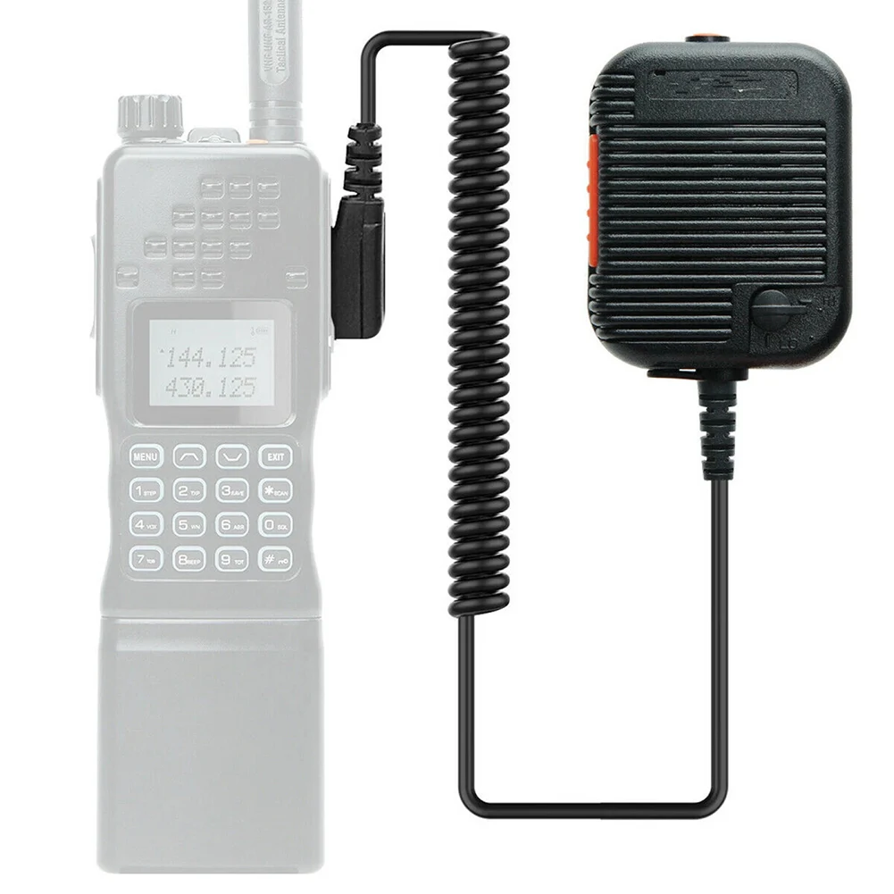Two Way Radio Tactical Speaker Microphone Compatible with For BaoFeng AR152 and For Kenwood Radios with Flexible Cable