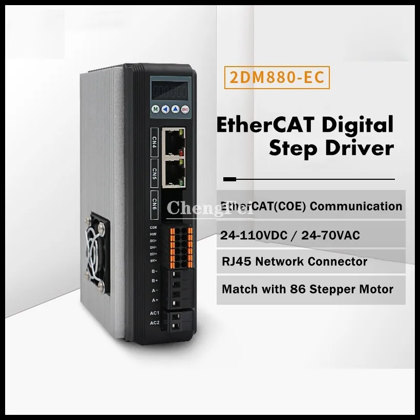 

CNC Original Hybrid Digital EtherCAT Driver Match with Nema 34 2-Phase Stepper Motor 2DM880-EC