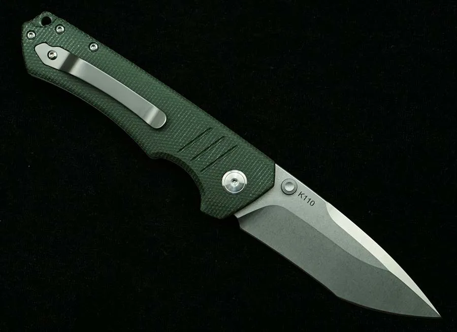 LEMIFSHE New Folding Knife 100% K110 Steel Blade Micarta Handle Outdoor Camping Survival Kitchen Multifunctional EDC Tool