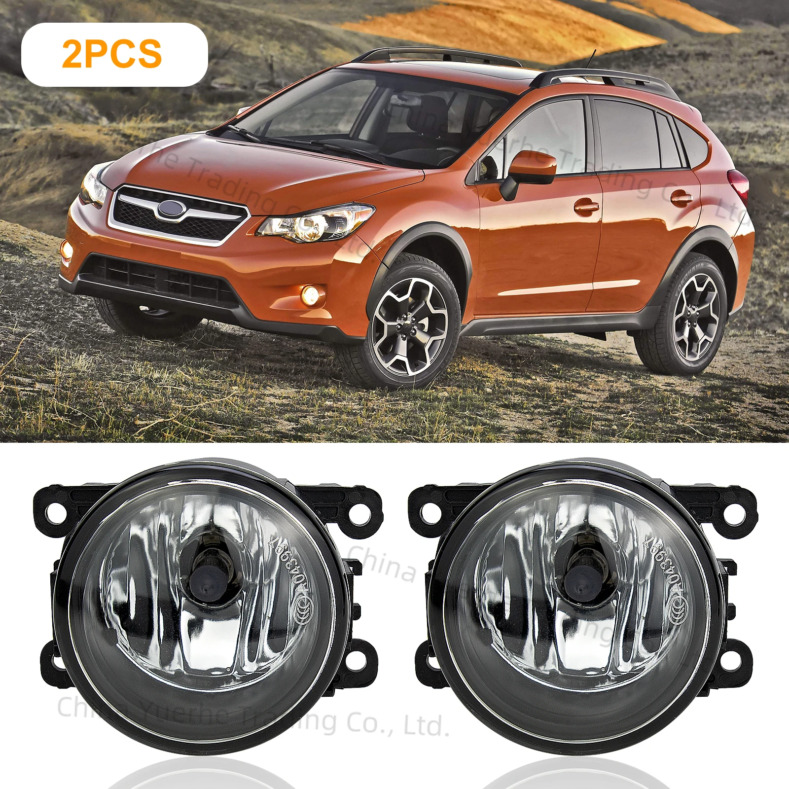 

2pcs Fog light Fog Lamp For Subaru XV Crosstrek 2013-2019 Halogen Bulbs Daytime Running Lamp