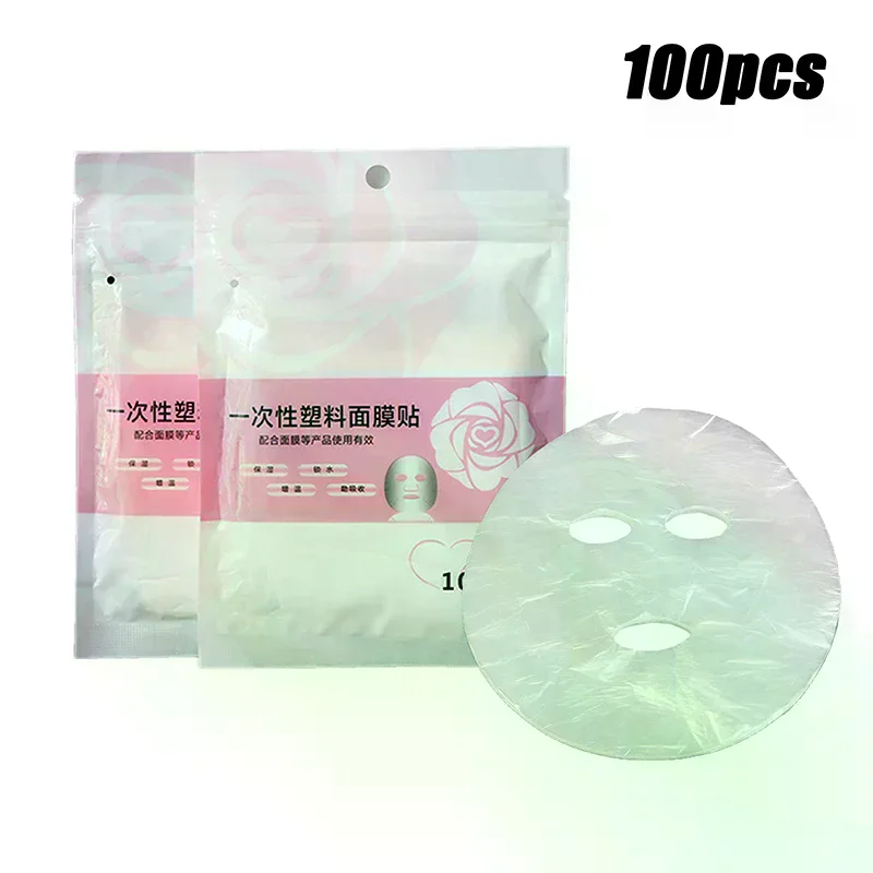 /ACR/Plastic Film Skin Care Full Face Cleaner Mask Paper Disposable Paper Masks 100pcs