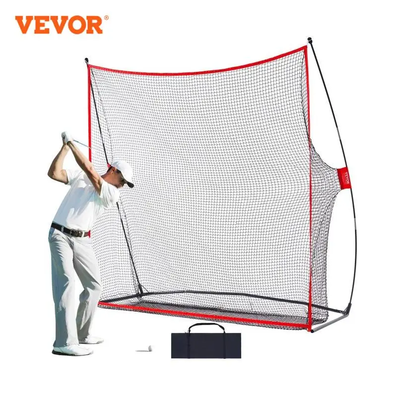 VEVOR-Golf ممارسة ضرب الشبكة ، مدى القيادة الشخصية ، استخدام داخلي أو خارجي ، شبكة المساعدات المحمولة ، ضخمة ، 7.8 × 7 قدم