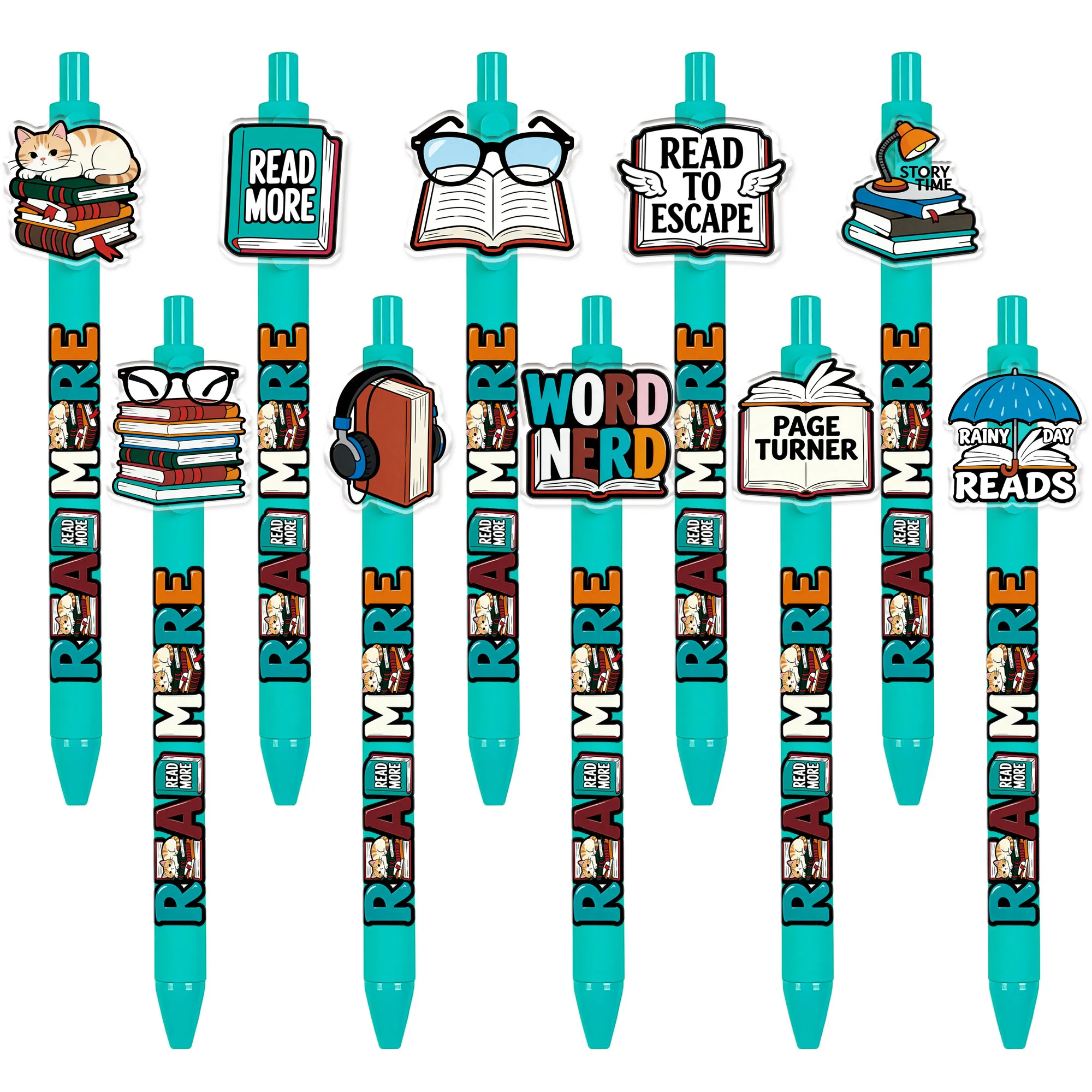 

Набор из 10/20 шариковых ручек для чтения книг - подарки к началу учебного года - ручки для ежедневного использования и подписи.