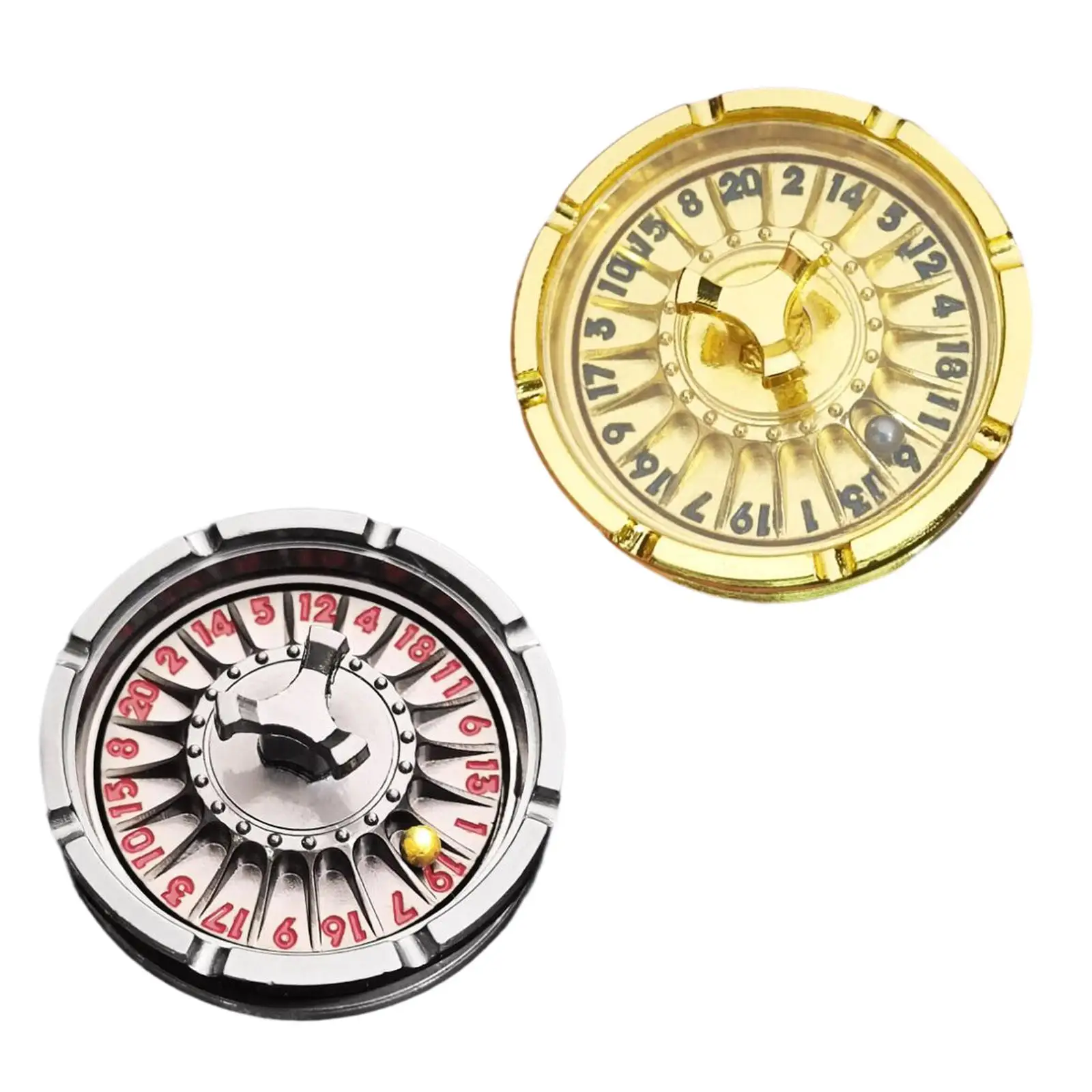Premium Metal Rotatable Roulette Dice Turntable Gaming Wheel for Adults Tabletop Bar Party Entertainment