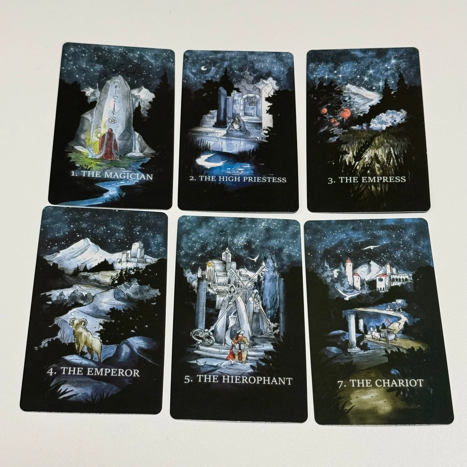 

The Endless Tarot Deck 80 Hand-Drawn Panoramic Cards Holiday Game Family Gathering Board Game